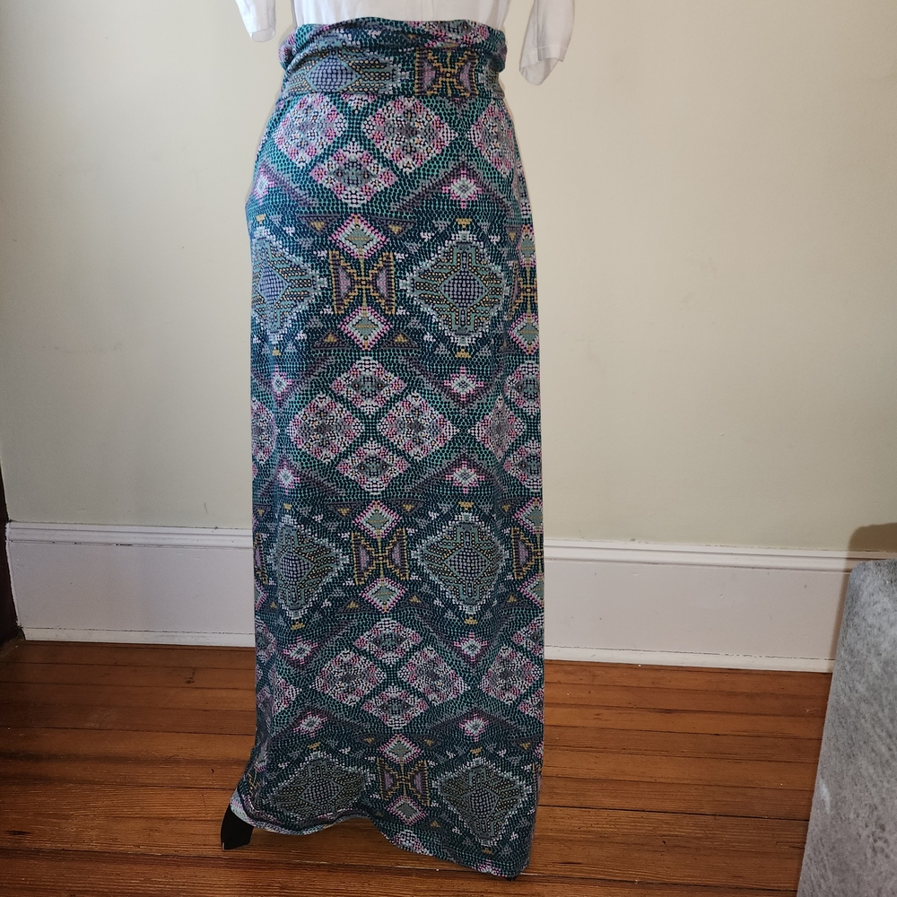 2 Mossimo Supply Co. Multi Colored Patterned Maxi… - image 1